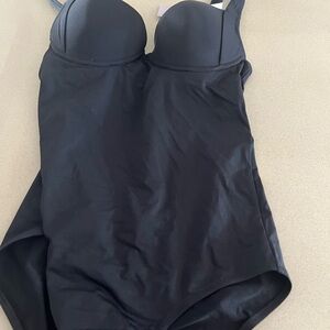 Black One-Piece Swimsuit